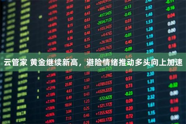 云管家 黄金继续新高，避险情绪推动多头向上加速